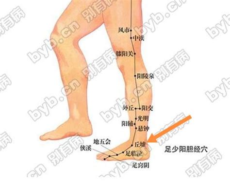 邱墟穴|丘墟穴位置 